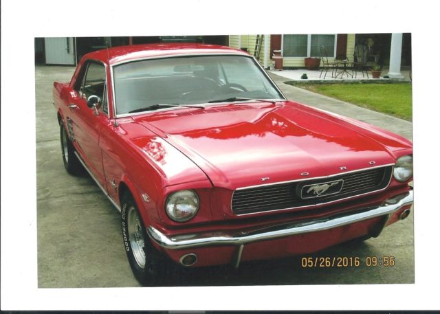 1966 Red Ford Mustang Coupe