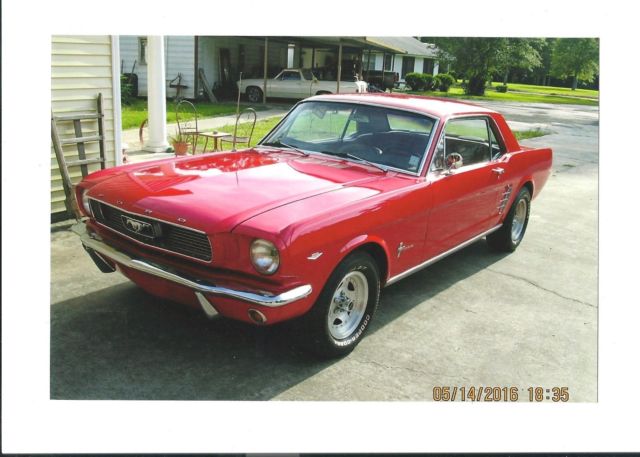 1966 Red Ford Mustang Coupe
