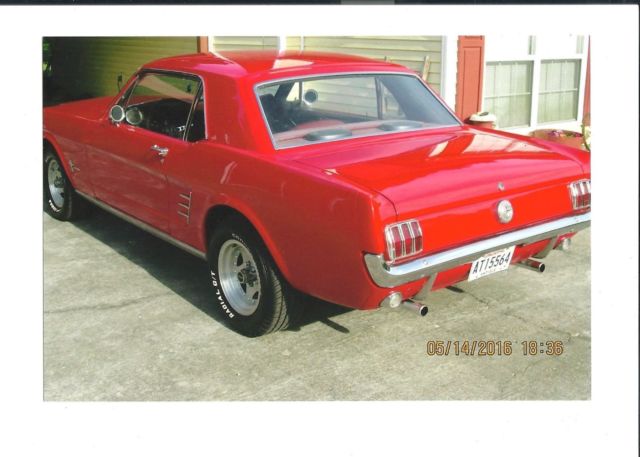 1966 Red Ford Mustang Coupe