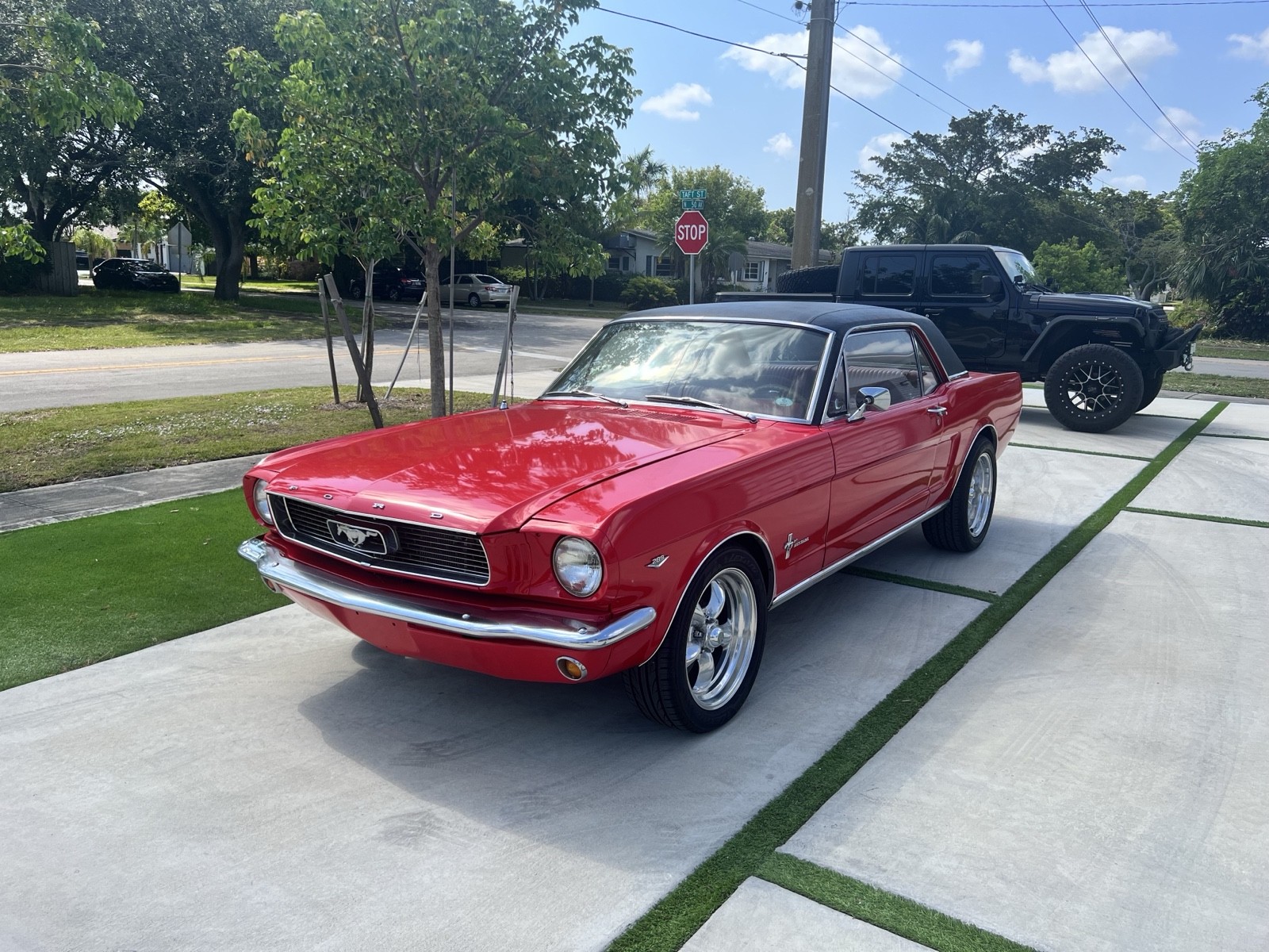 1966 Red Ford Mustang --