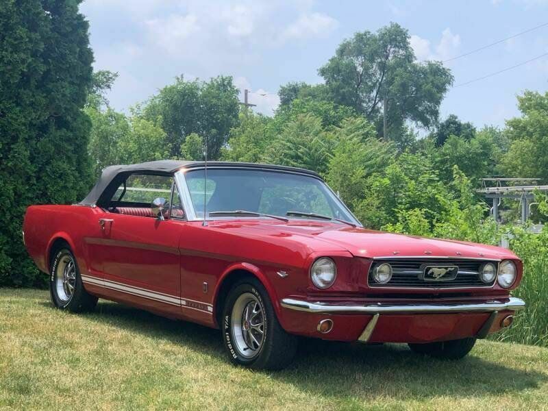 1966 Red Ford Mustang Convertible
