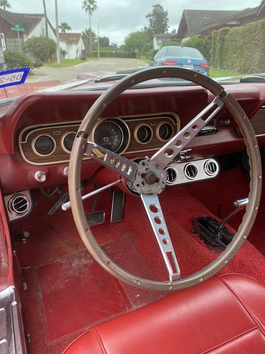 1966 Red Ford Mustang