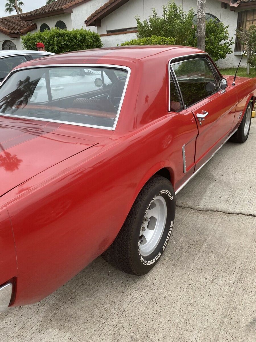1966 Red Ford Mustang