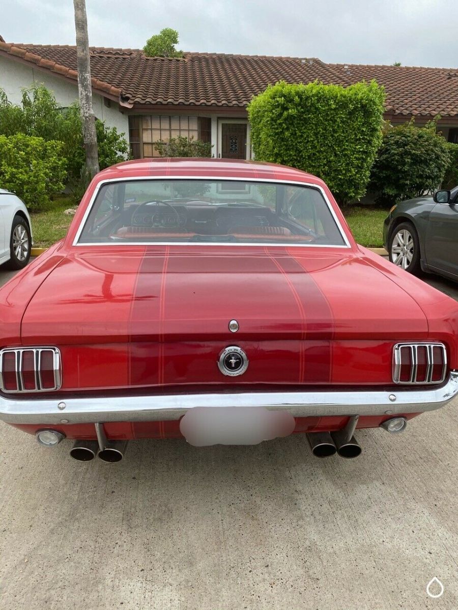 1966 Red Ford Mustang