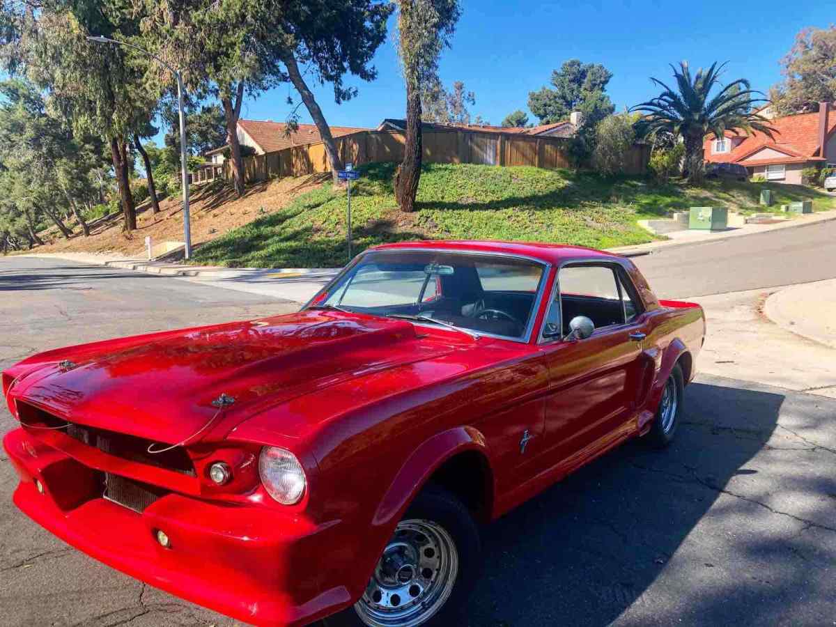 1966 Red Ford Mustang