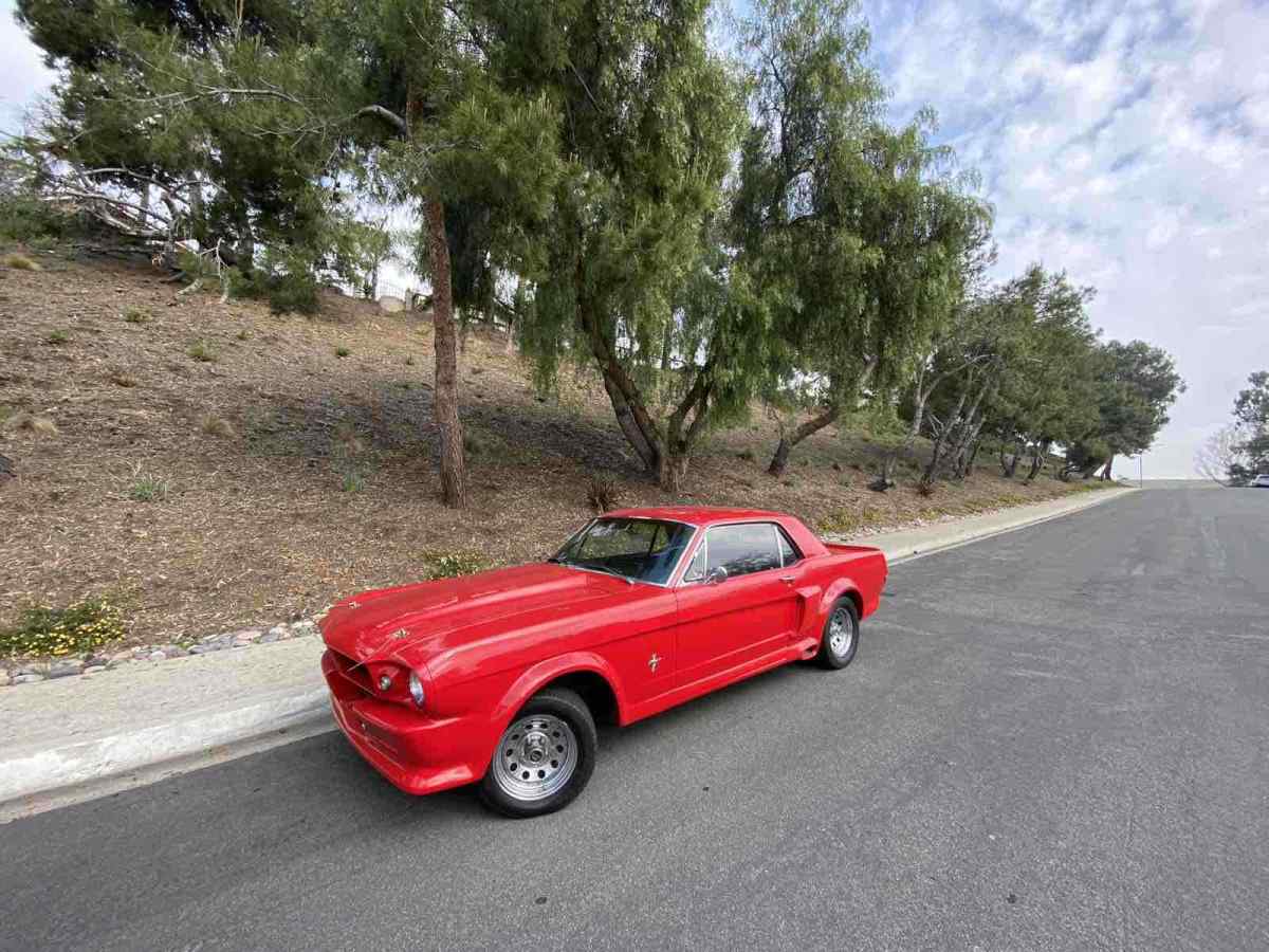 1966 Red Ford Mustang