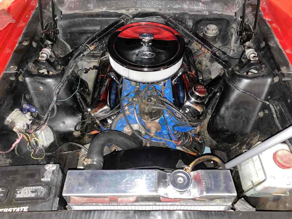 1966 Red Ford Mustang