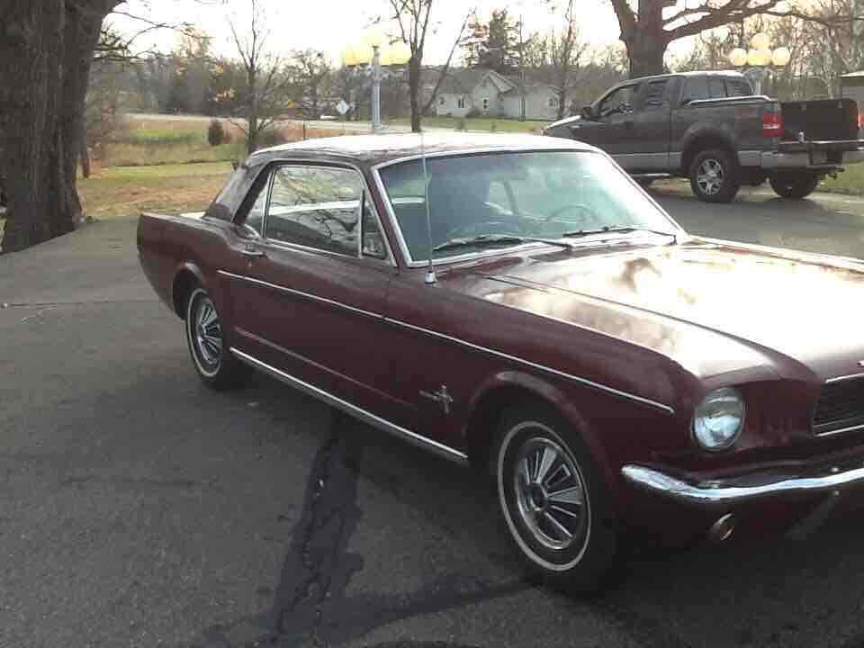 1966 Red Ford Mustang