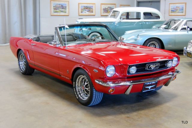 1966 Red Ford Mustang Convertible
