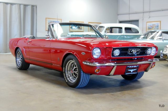 1966 Red Ford Mustang Convertible