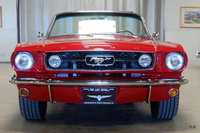 1966 Red Ford Mustang Convertible