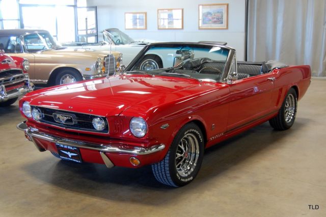 1966 Red Ford Mustang Convertible