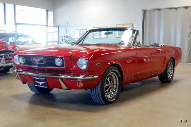 1966 Red Ford Mustang Convertible