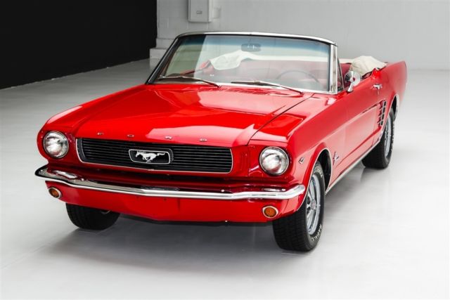 1966 Red Ford Mustang Convertible