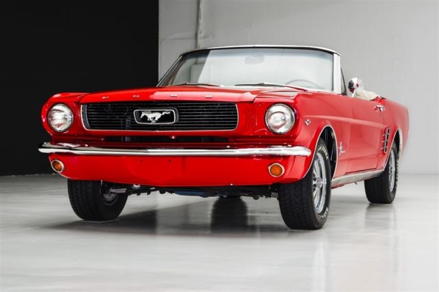 1966 Red Ford Mustang Convertible