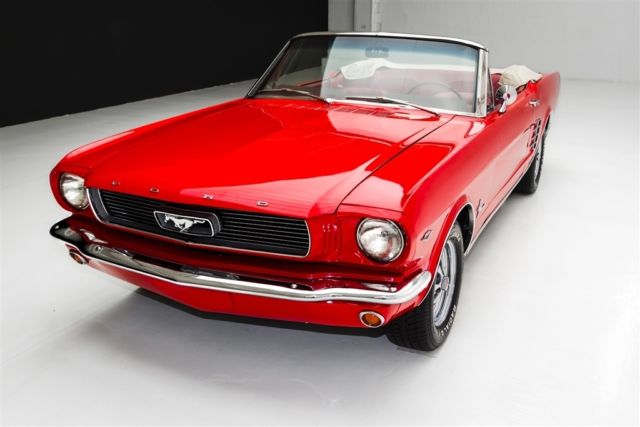 1966 Red Ford Mustang Convertible