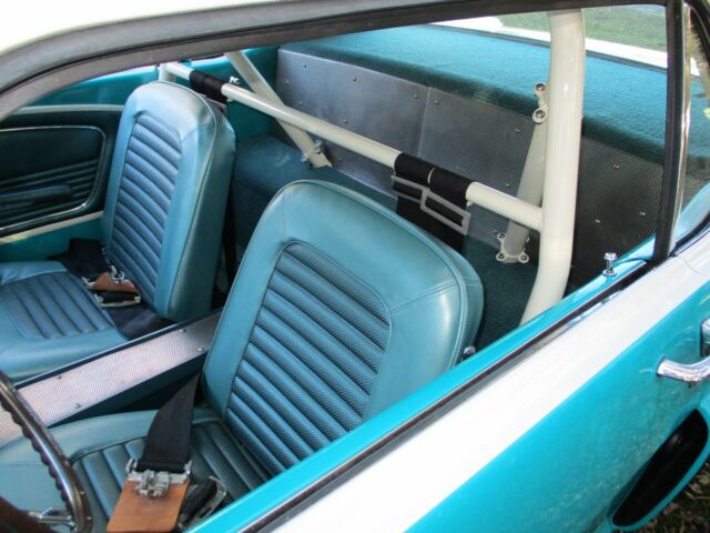 1966 Turquoise/Wimbledon White Ford Mustang Coupe