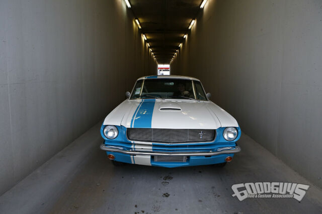 1966 Turquoise/Wimbledon White Ford Mustang Coupe