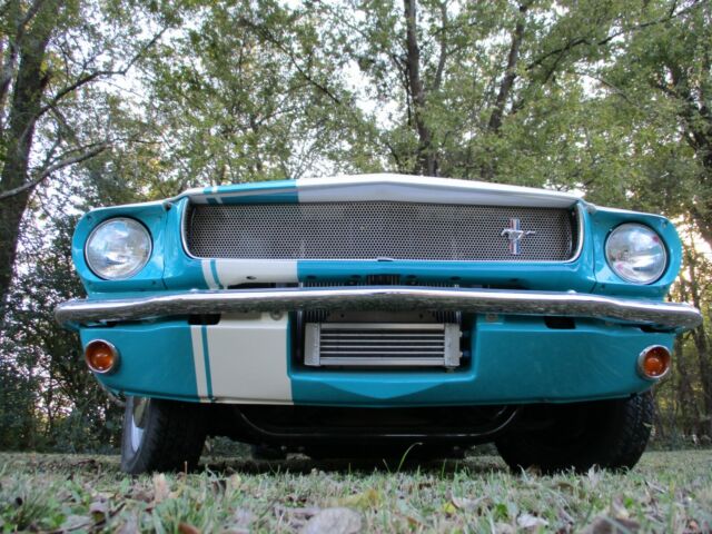 1966 Turquoise/Wimbledon White Ford Mustang Coupe