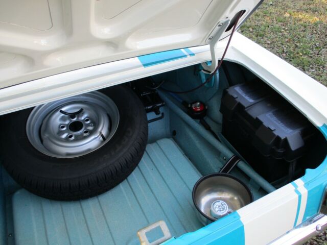 1966 Turquoise/Wimbledon White Ford Mustang Coupe