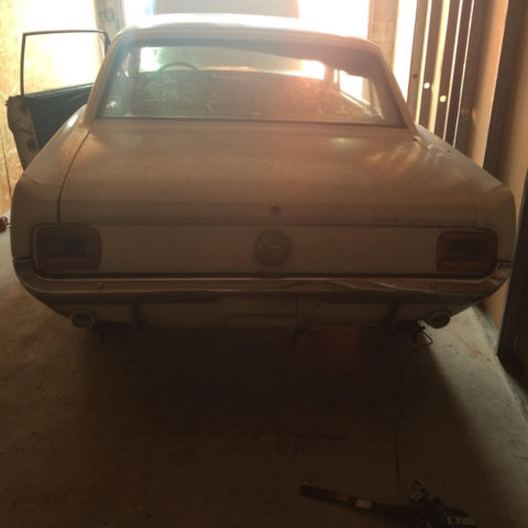 1966 White Ford Mustang 2DR