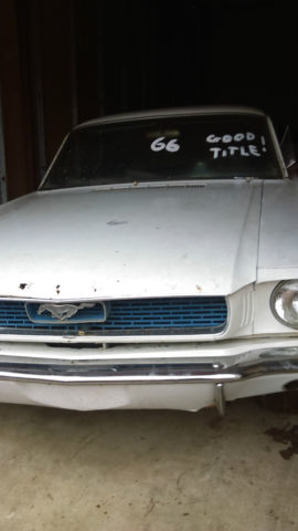 1966 White Ford Mustang 2DR