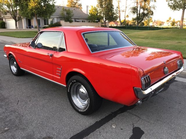 1966 Red Ford Mustang