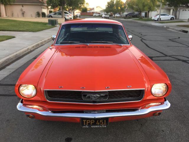 1966 Red Ford Mustang