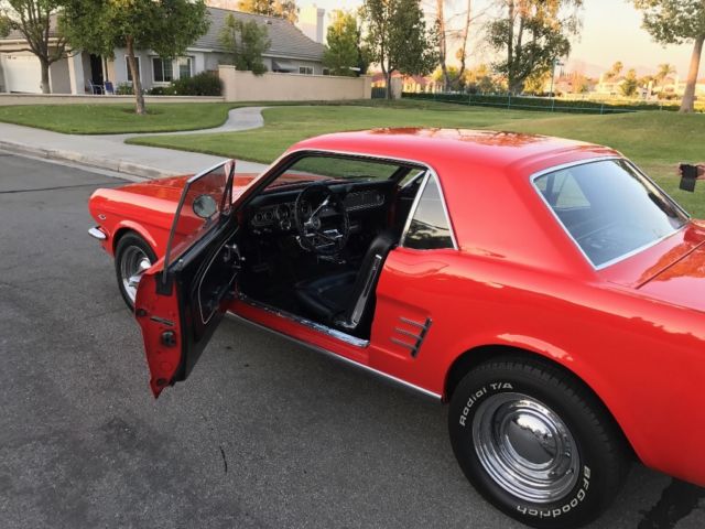 1966 Red Ford Mustang