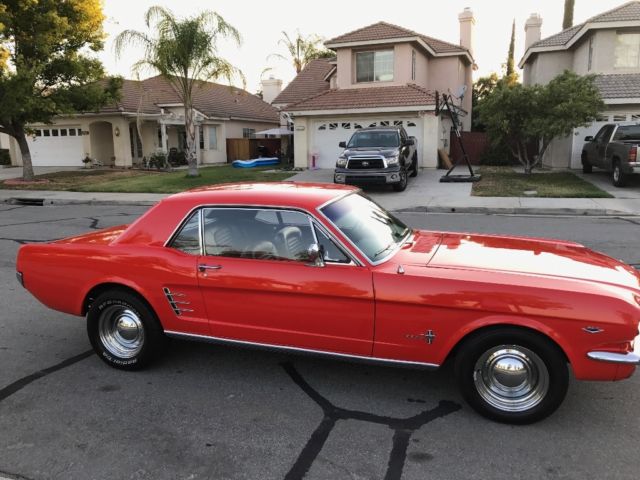 1966 Red Ford Mustang