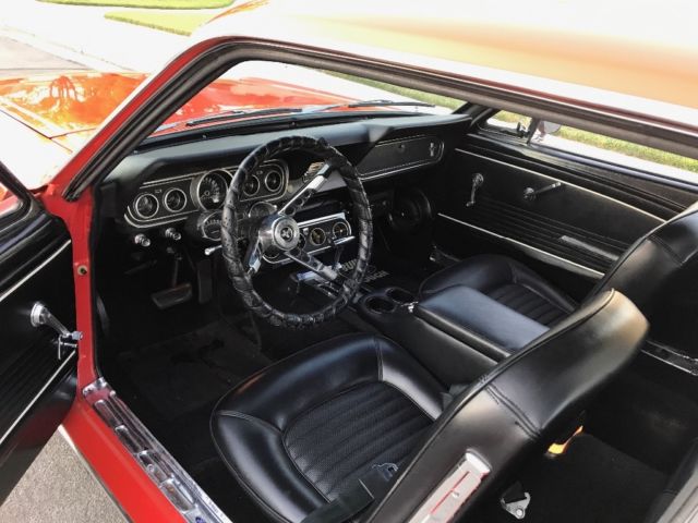 1966 Red Ford Mustang