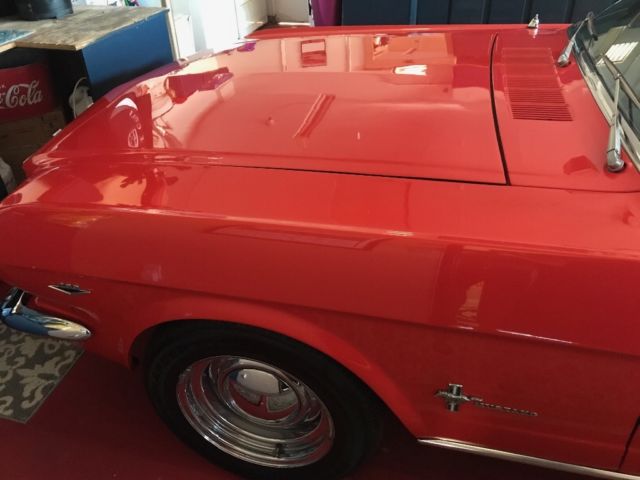 1966 Red Ford Mustang