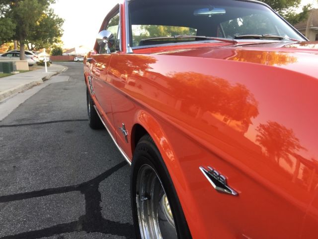 1966 Red Ford Mustang