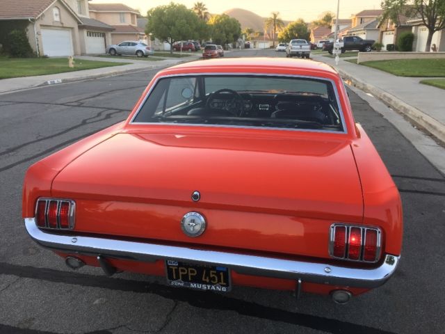 1966 Red Ford Mustang