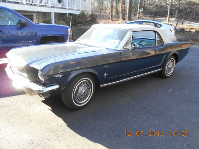 1966 Blue Ford Mustang Convertible