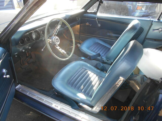 1966 Blue Ford Mustang Convertible