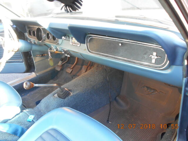 1966 Blue Ford Mustang Convertible