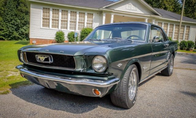 1966 Dark Green Ford Mustang Coupe