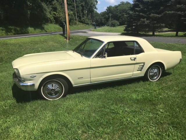 1966 Yellow Ford Mustang Coupe