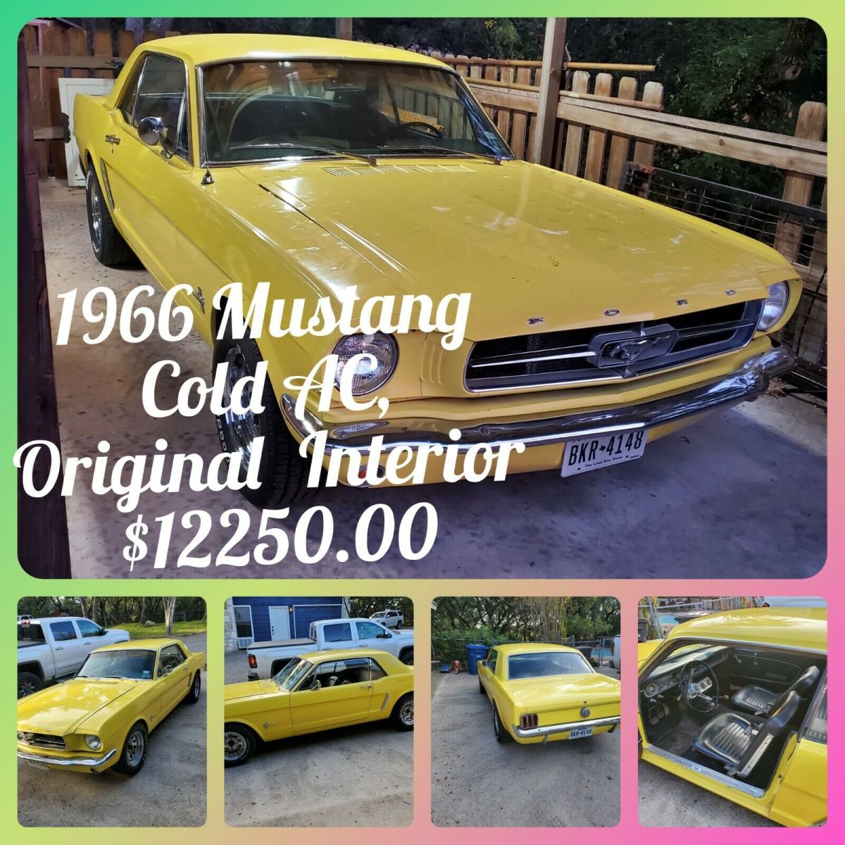 1966 Yellow Ford Mustang Coupe