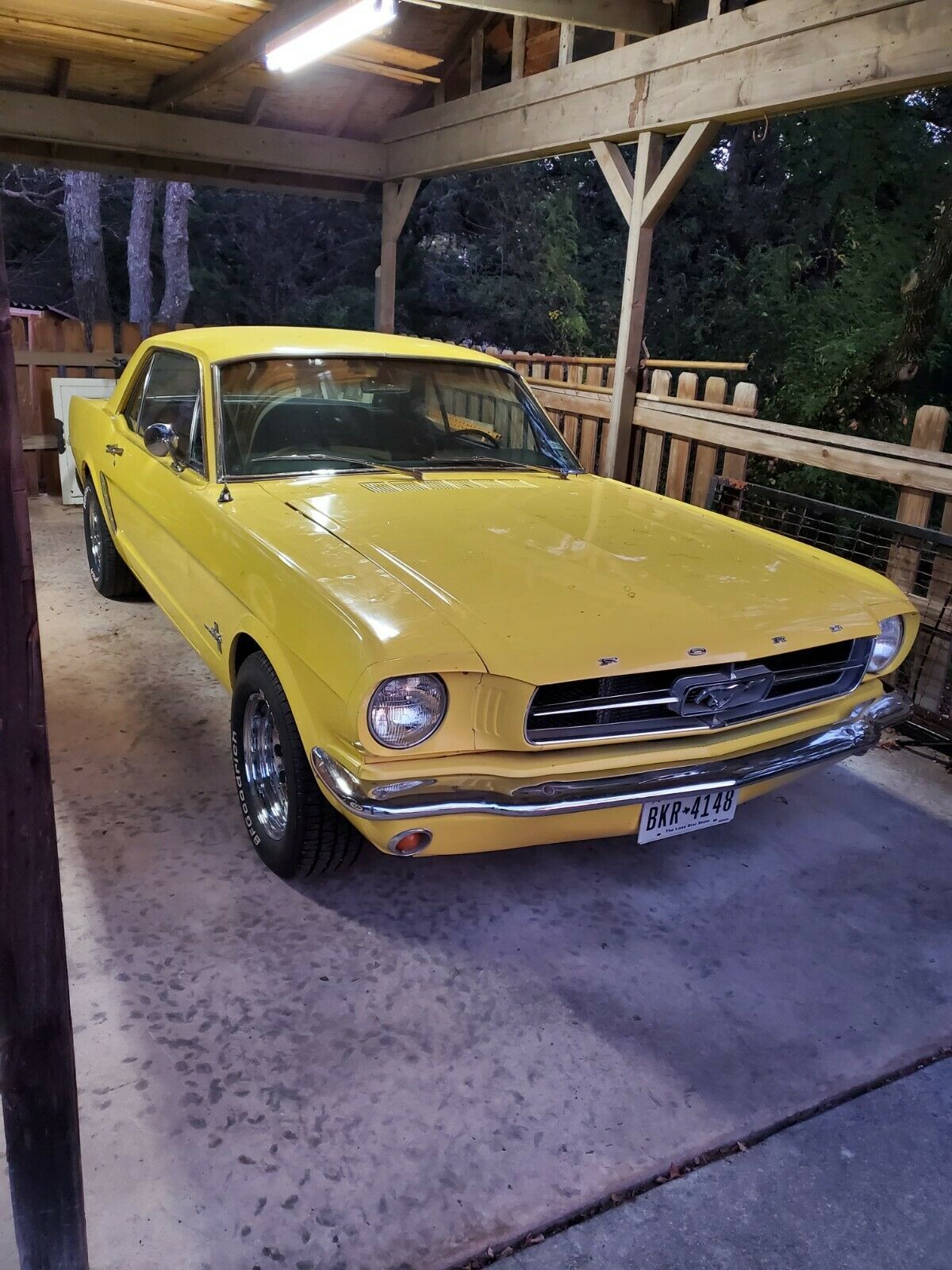 1966 Yellow Ford Mustang Coupe