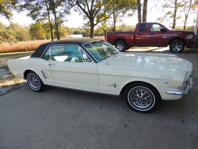 1966 White Ford Mustang Coupe