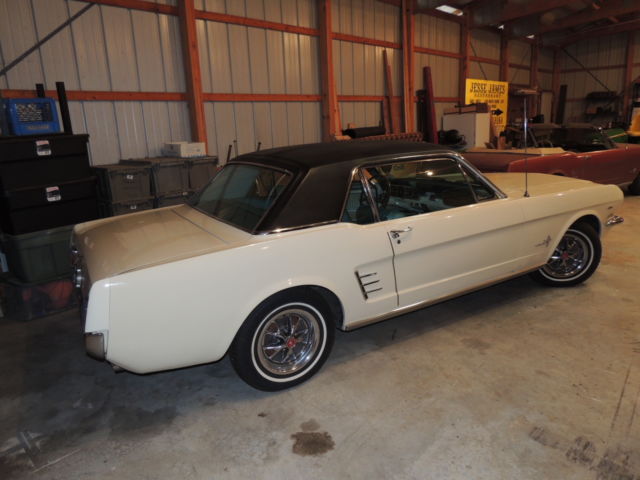 1966 White Ford Mustang Coupe