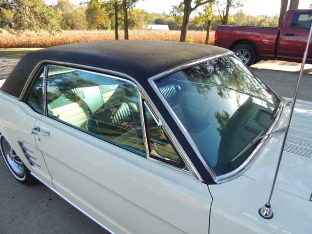 1966 White Ford Mustang Coupe