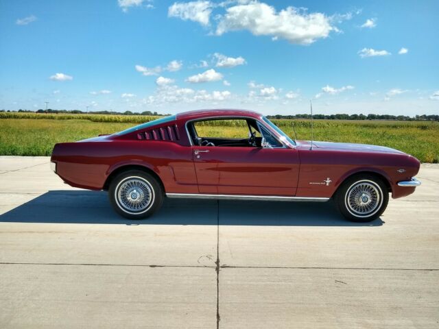 1966 Burgundy Ford Mustang Fastback