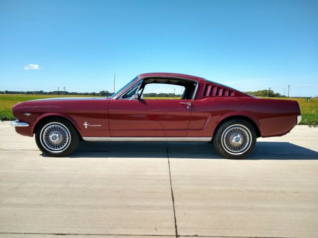 1966 Burgundy Ford Mustang Fastback