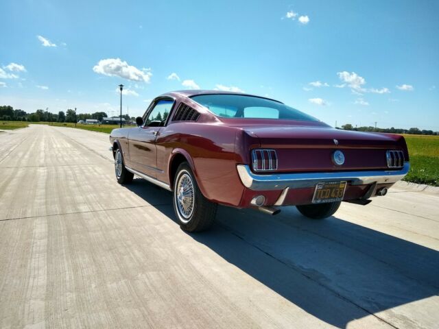 1966 Burgundy Ford Mustang Fastback