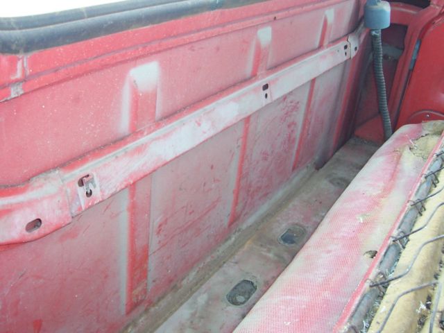 1966 red Ford F-350 cab over