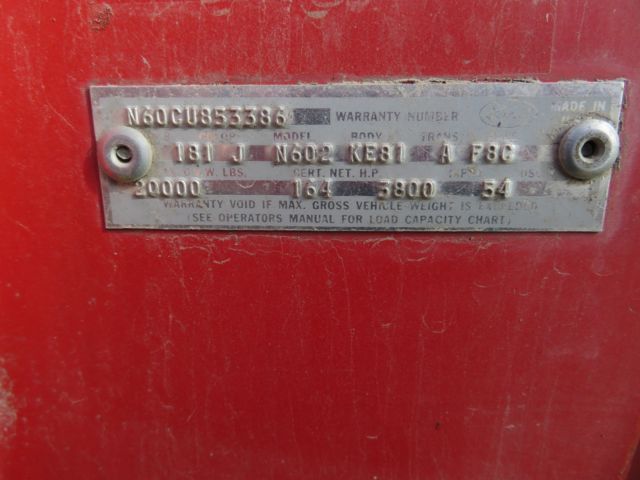 1966 Red Ford Other Pickups Cab & Chassis