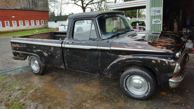 1966 Black Ford F-100